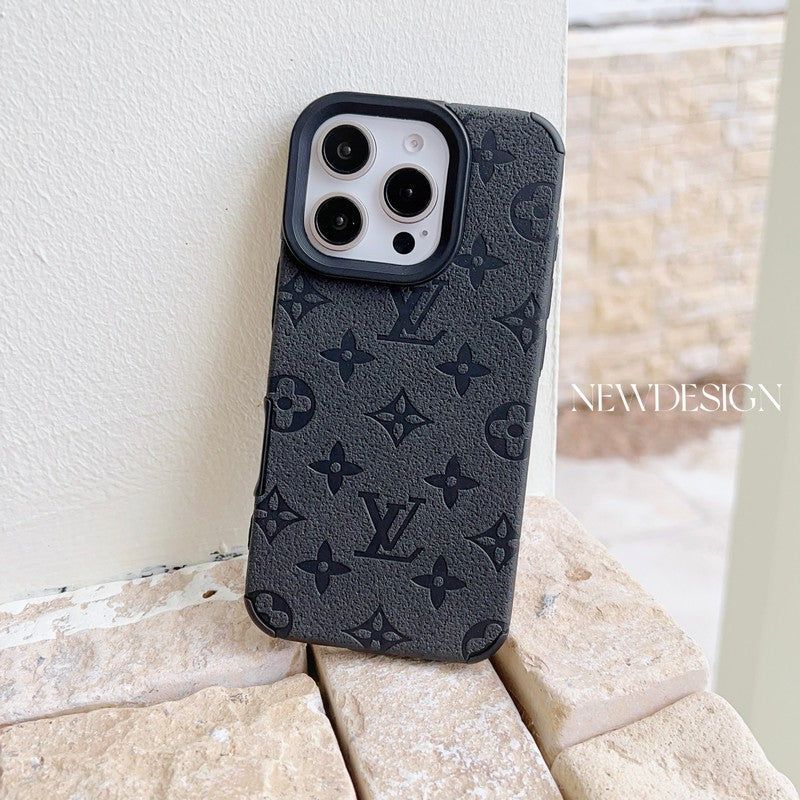 Louis Vuitton-inspired colorful monogram iPhone 16 case