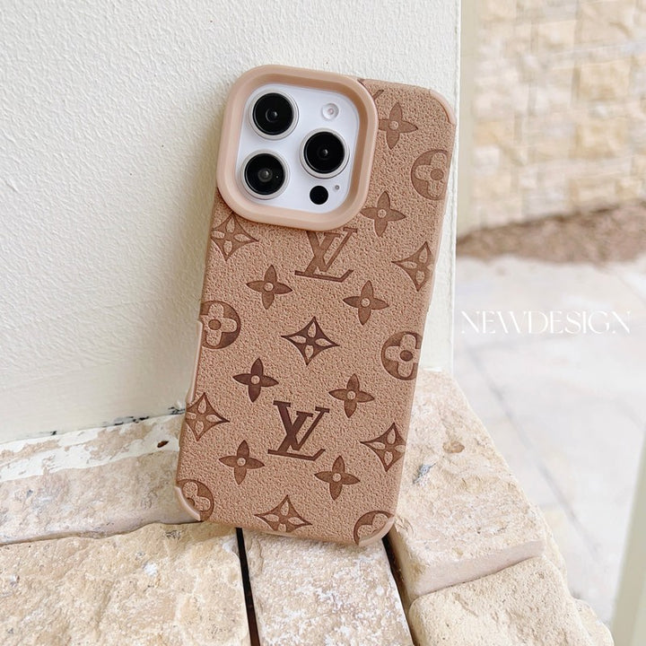 Louis Vuitton-inspired colorful monogram iPhone 16 case