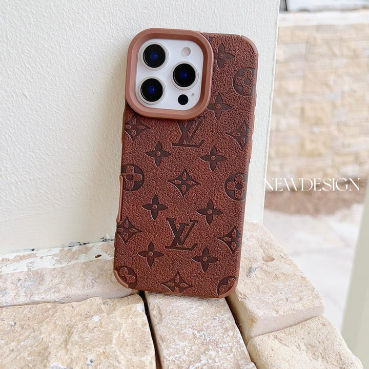 Louis Vuitton-inspired colorful monogram iPhone 16 case