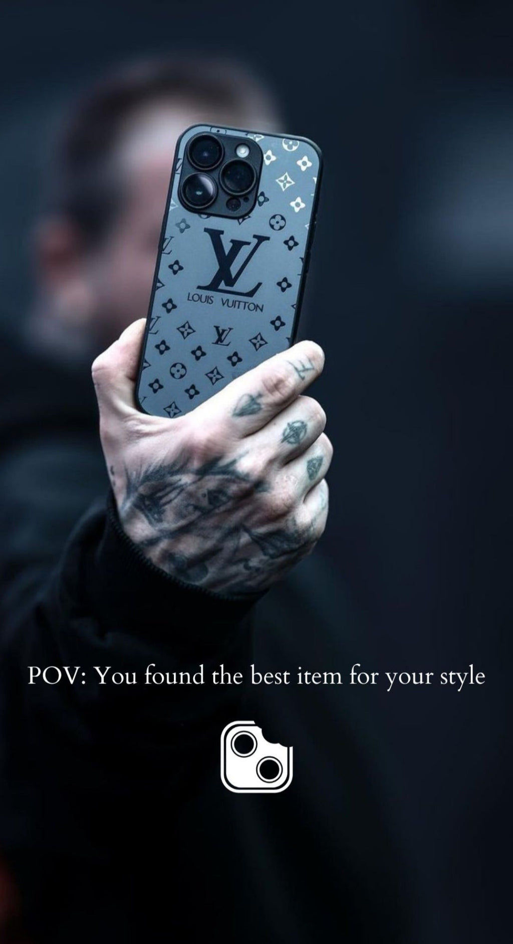 Louis Vuitton-inspired frosted matte case for iPhone 16 15 14
