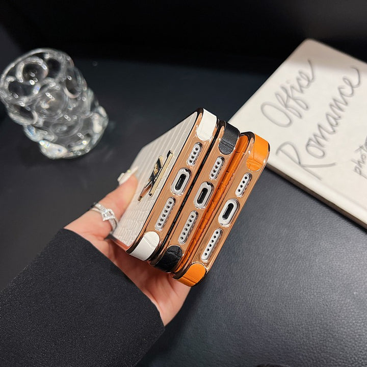 Louis Vuitton-inspired crocodile pattern color iPhone case