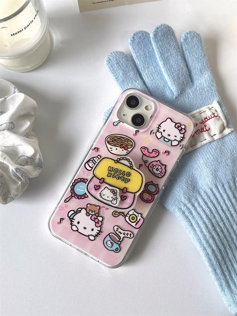Hello Kitty-inspired character collage case for iPhone 12