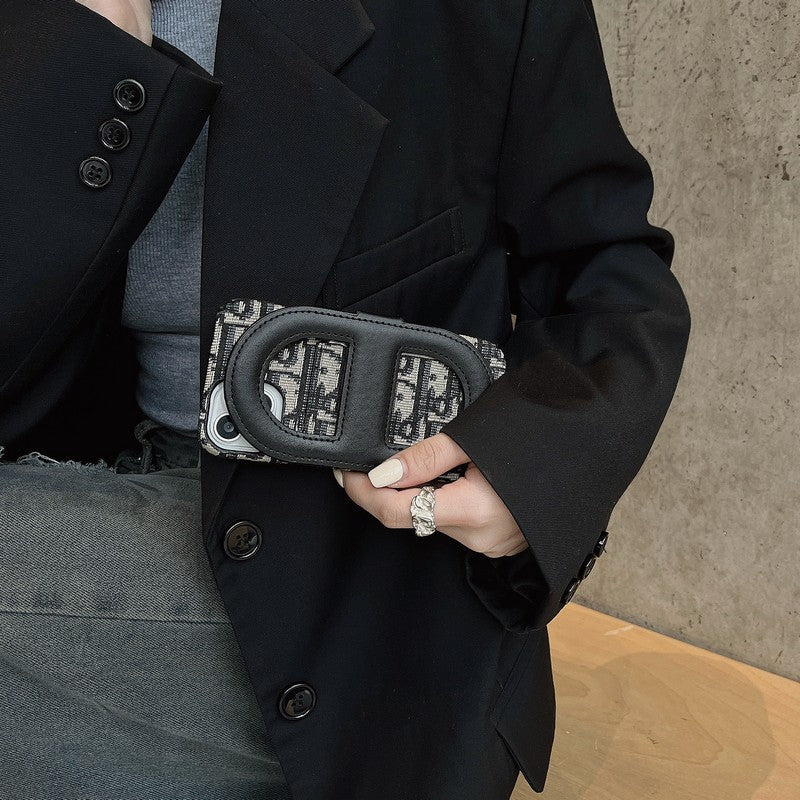 Dior-inspired iPhone case with wallet card