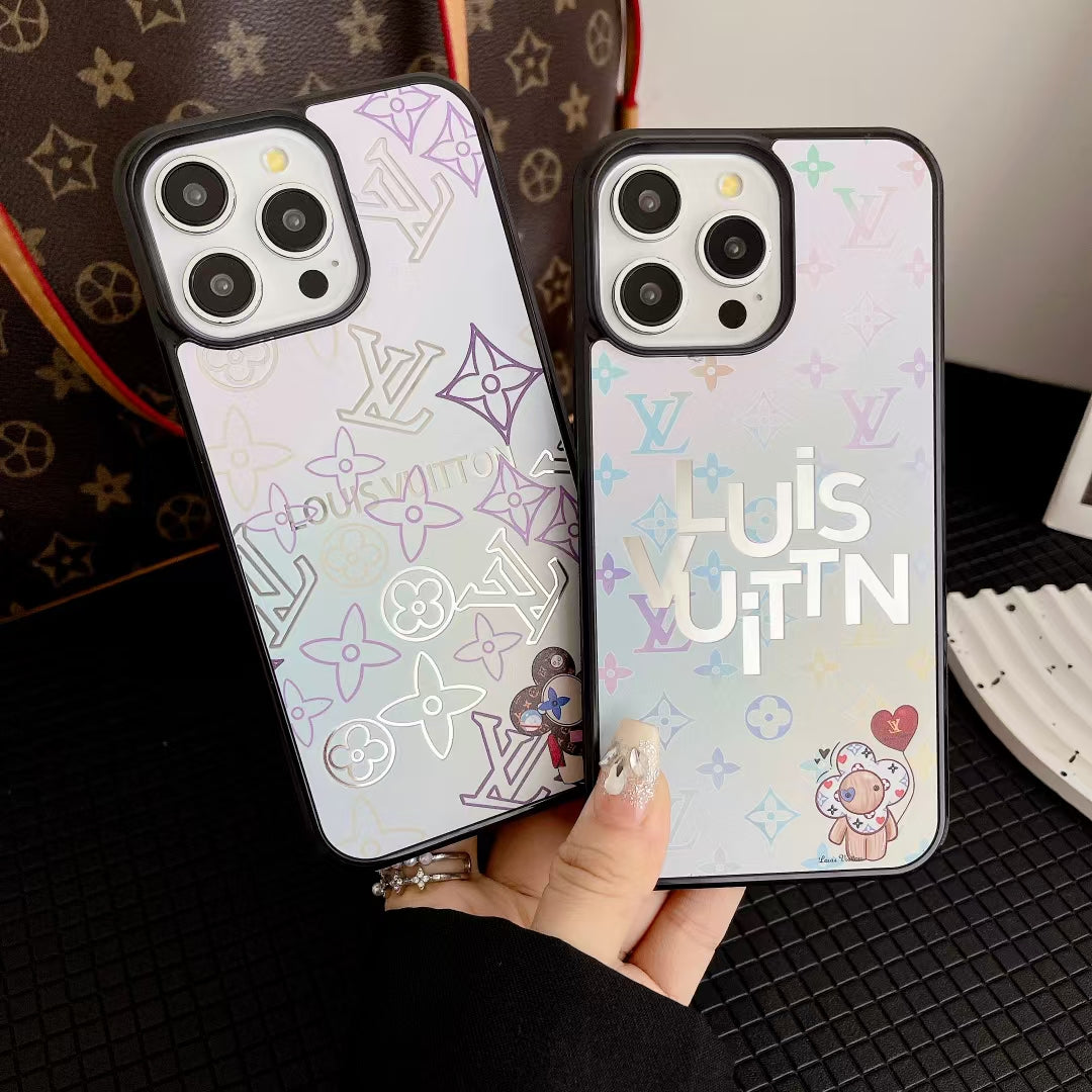 Louis Vuitton-inspired light monogram print iPhone case