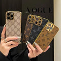 Louis Vuitton-inspired monogram leather cover for iPhone