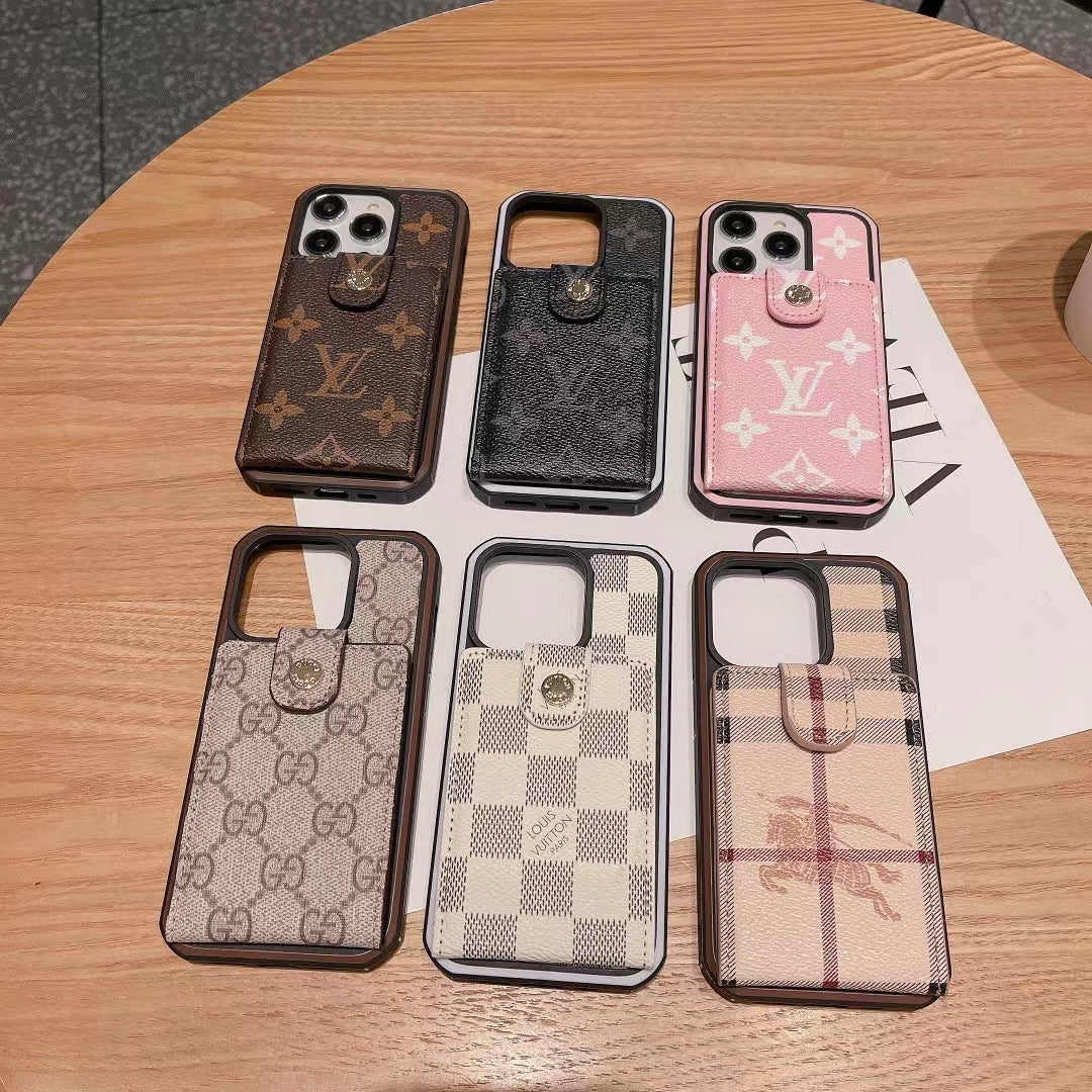 Louis Vuitton-inspired iPhone case with card holder