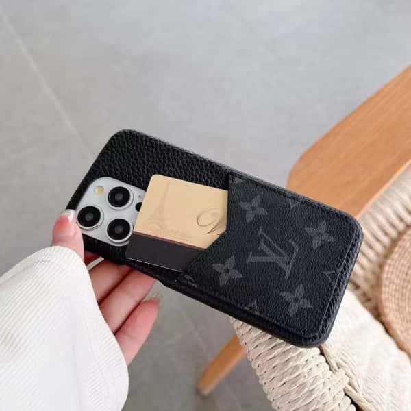 Leather card slot case for iPhone