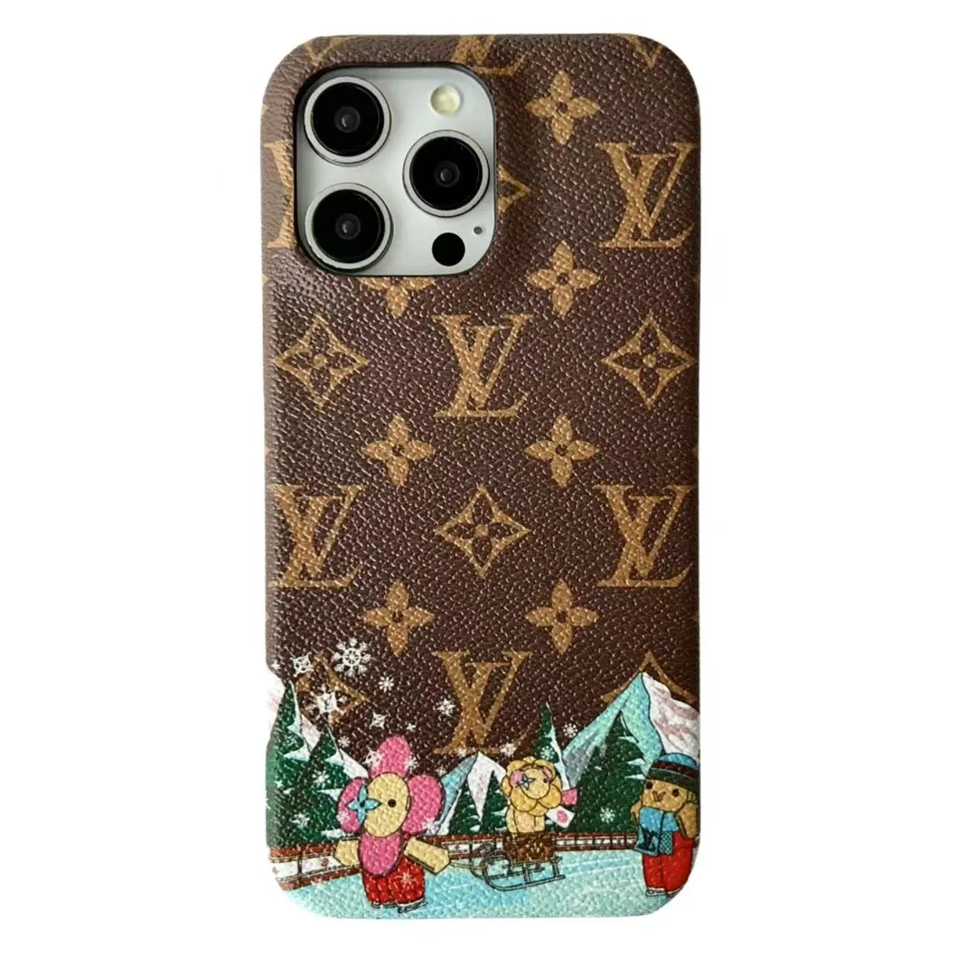 Louis Vuitton-inspired colorful monogram case for iPhone 17 Pro Max