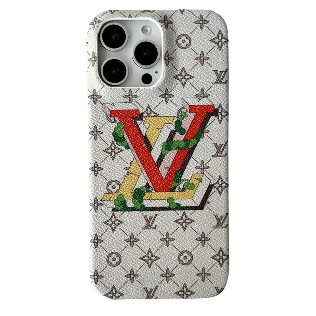 Louis Vuitton-inspired colorful monogram case for iPhone 17 Pro Max
