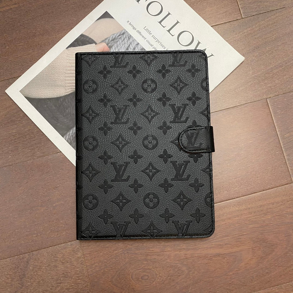 Louis Vuitton-inspired embossed monogram iPad case