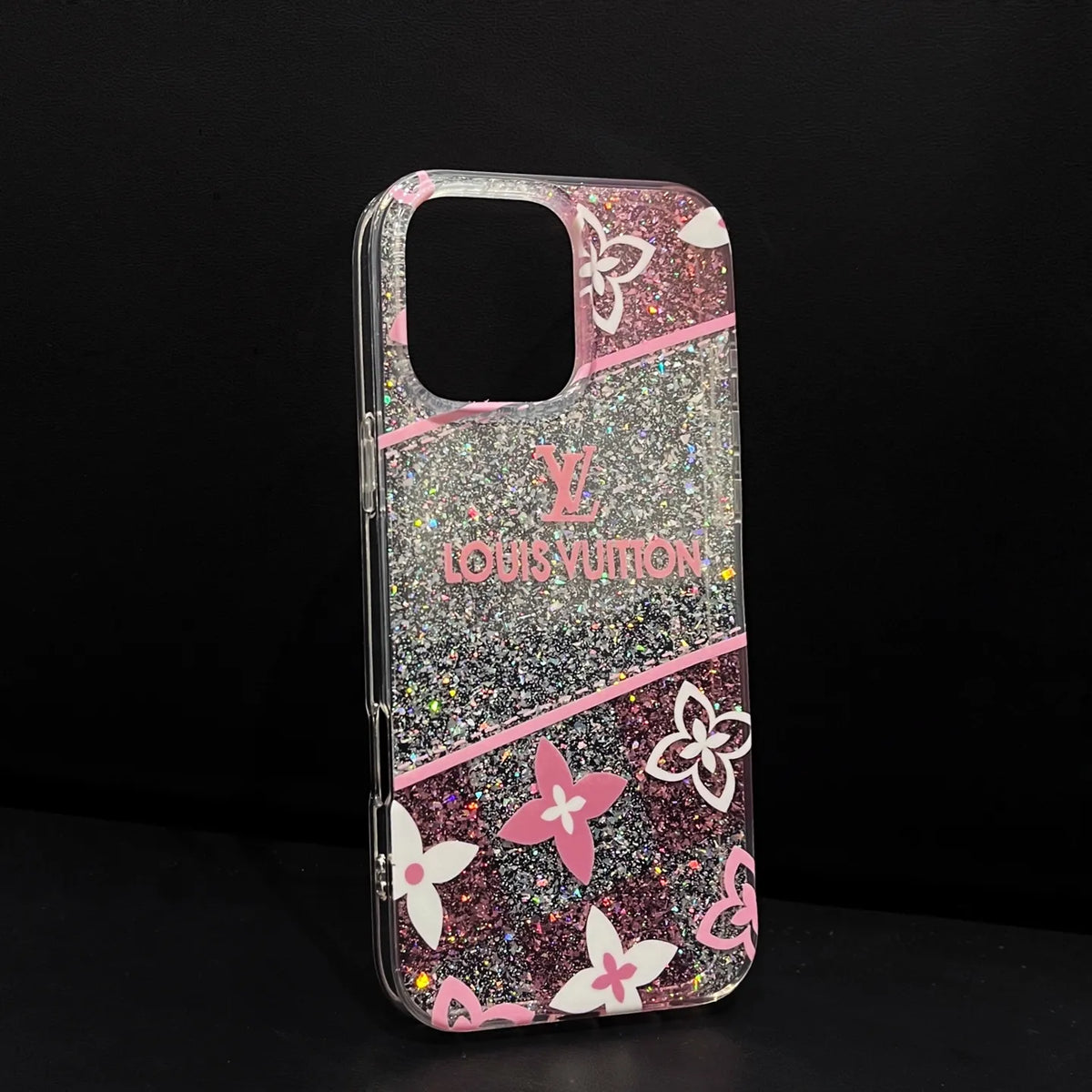 Louis Vuitton-inspired pink monogram iPhone 16 case
