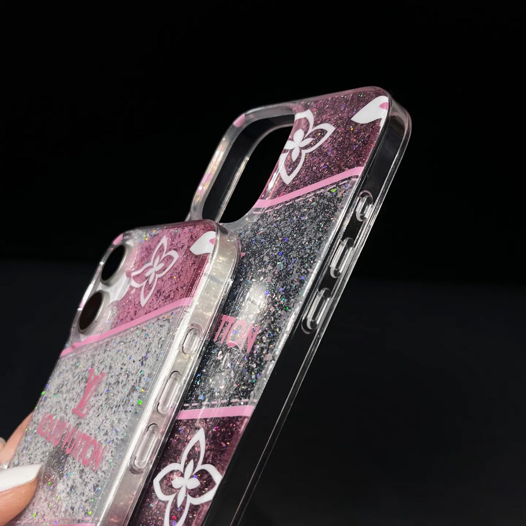Louis Vuitton-inspired pink monogram iPhone 16 case