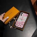 Louis Vuitton-inspired pink monogram iPhone 16 case