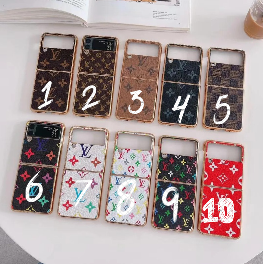 Louis Vuitton-inspired monogram wallet case for Galaxy z fold 3
