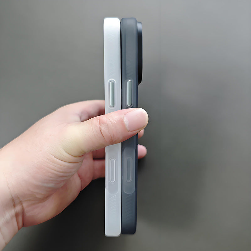 Matte magnetic phone case with camera surround