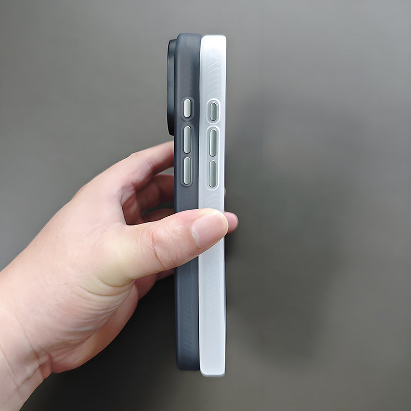 Matte magnetic phone case with camera surround