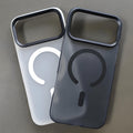Matte magnetic phone case with camera surround