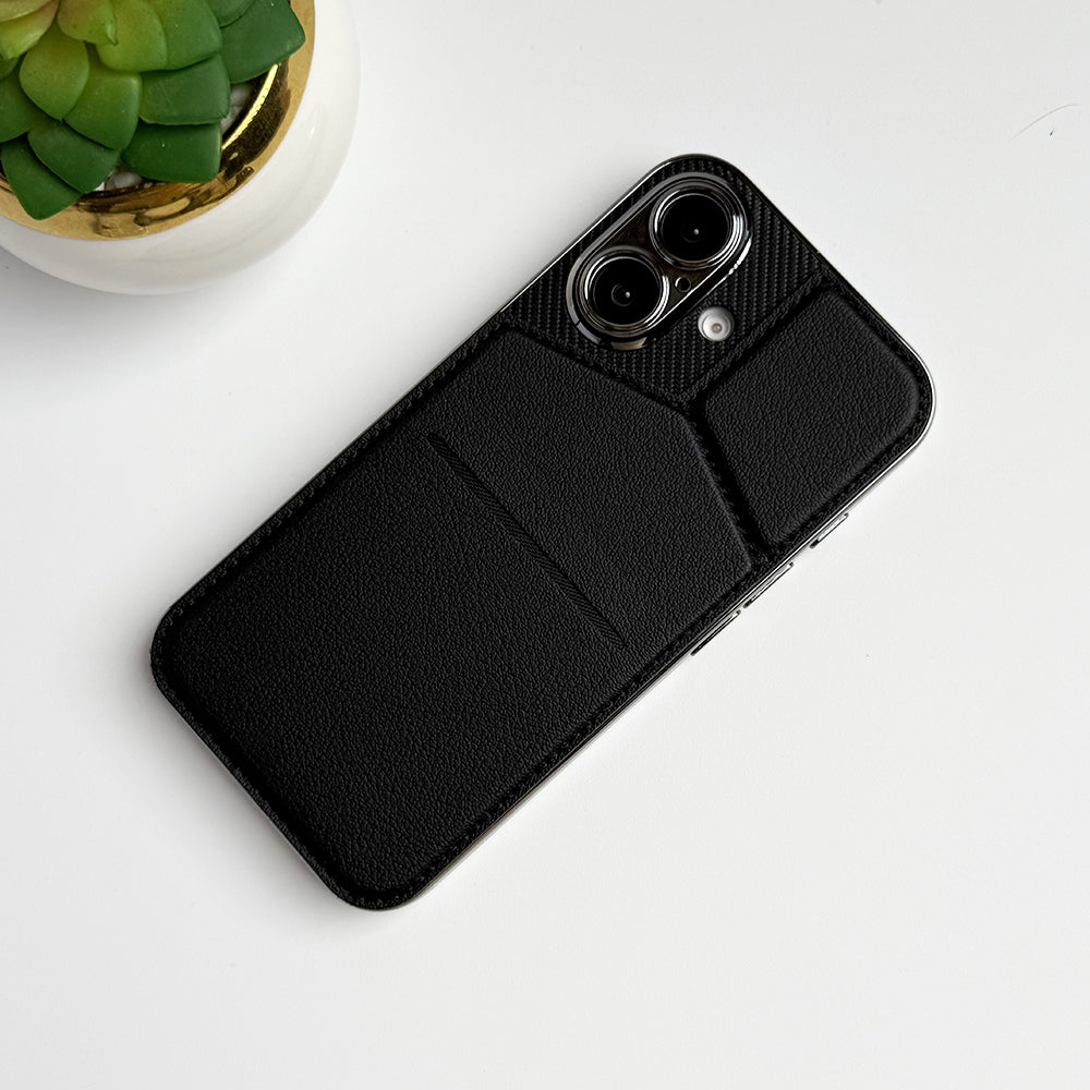 iPhone 16 series PU leather multifunctional card holder case