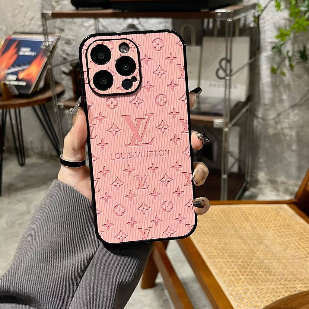 Louis Vuitton-inspired pink monogram iPhone case