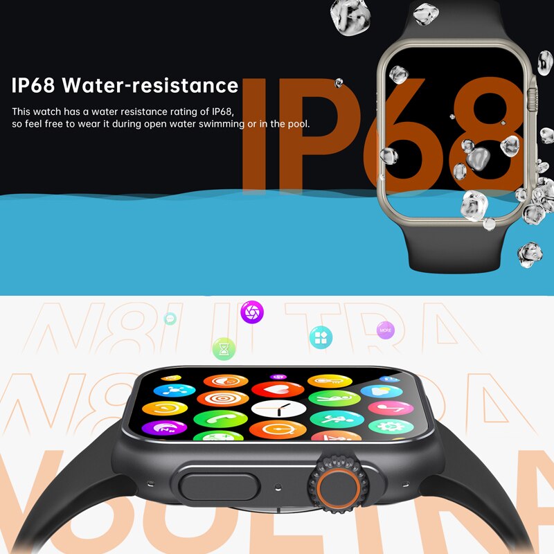 Ultra 8 smartwatch with NFC