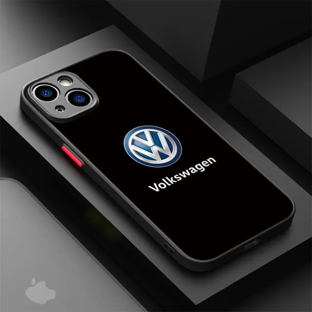 Volkswagen-inspired automotive emblem iPhone case