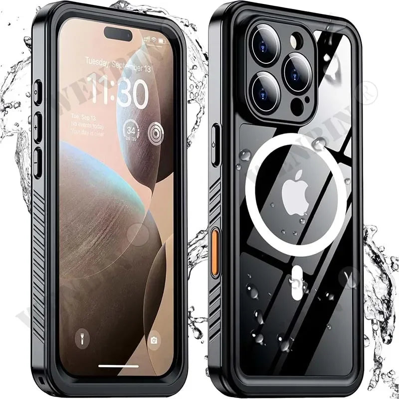 IP68 waterproof case for iPhone 16 15 14
