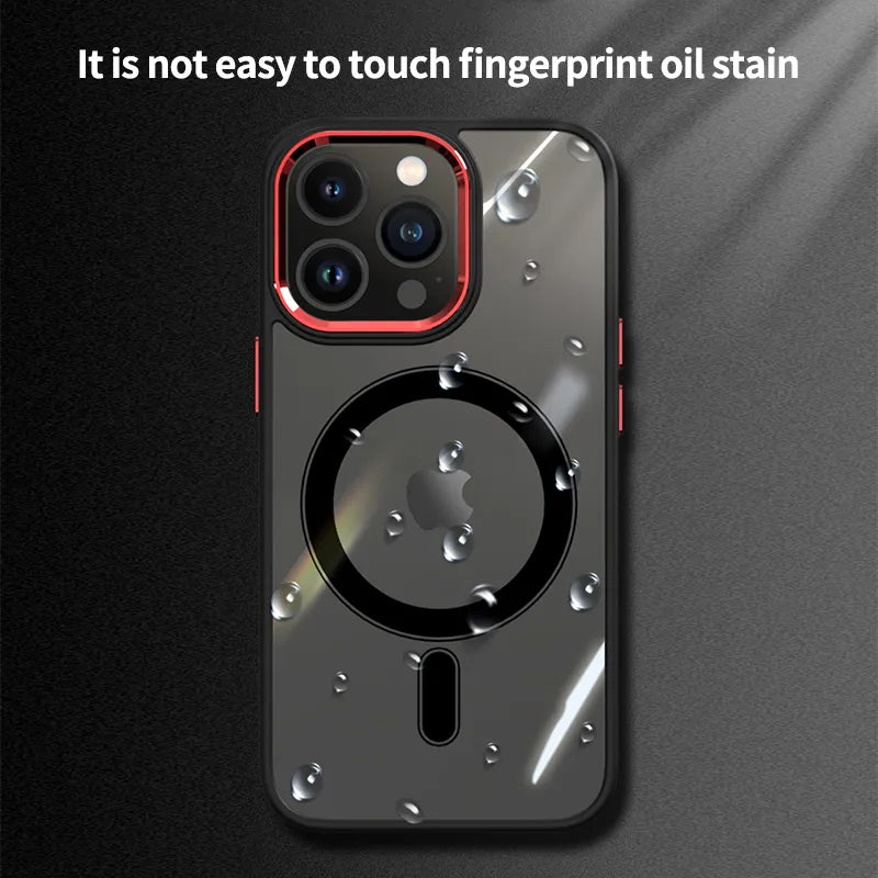 Clear magnetic iPhone case