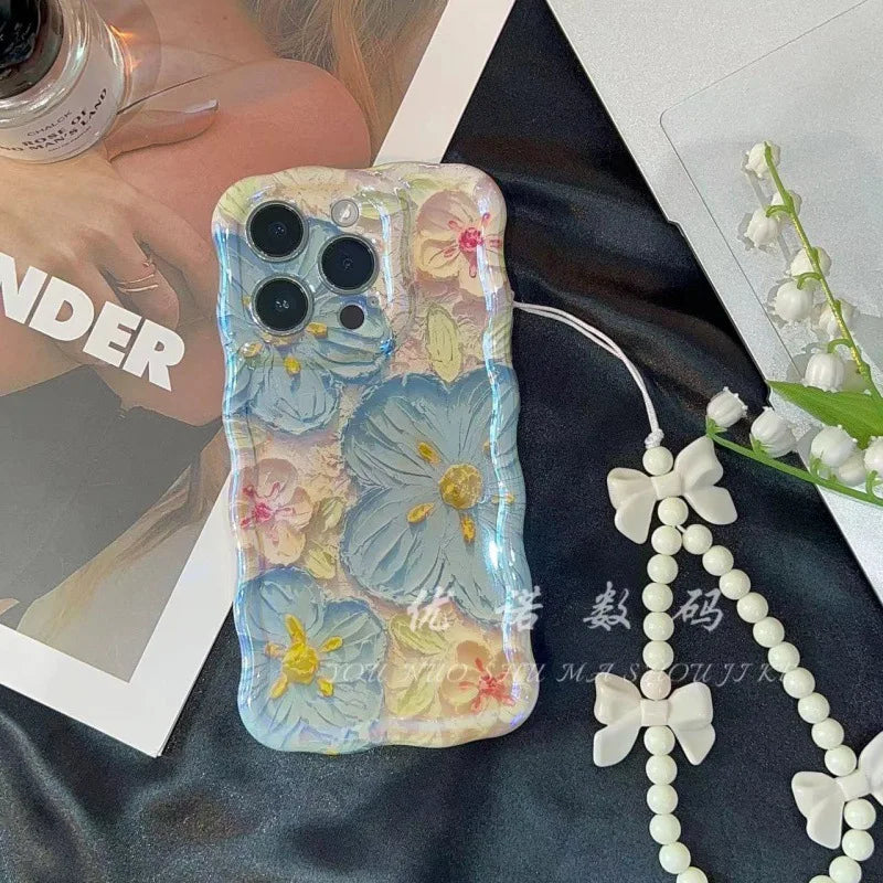Oil painting floral iPhone case