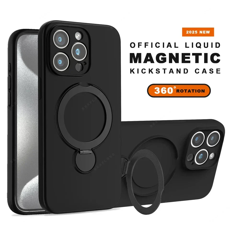Liquid silicone magnetic iPhone case