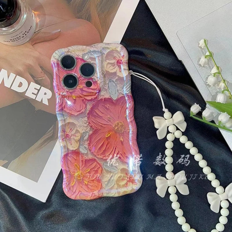 Oil painting floral iPhone case
