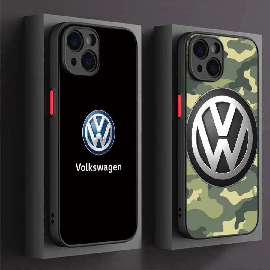 Volkswagen-inspired automotive emblem iPhone case