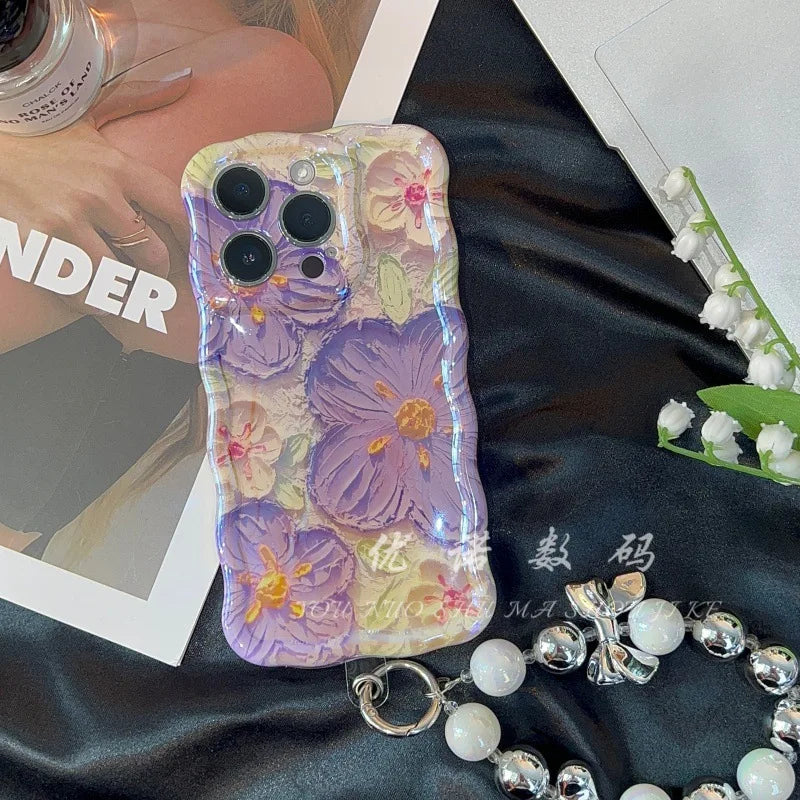 Oil painting floral iPhone case