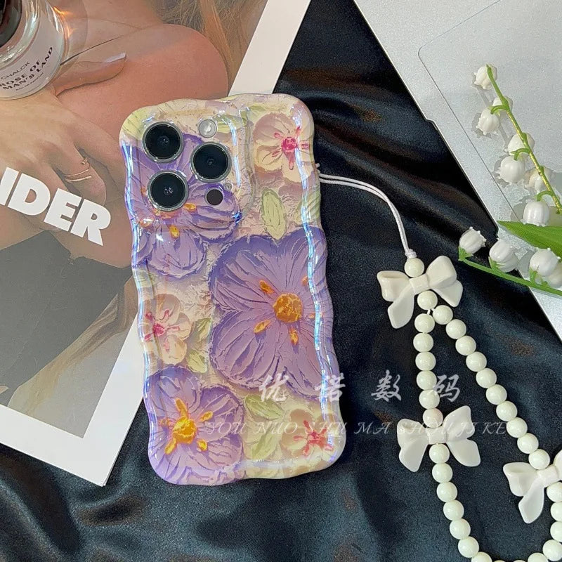 Oil painting floral iPhone case