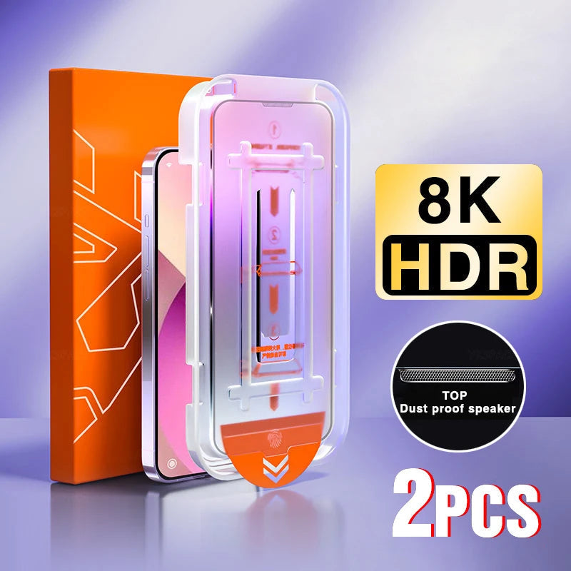 Screen protector with installation tray - 2 pack