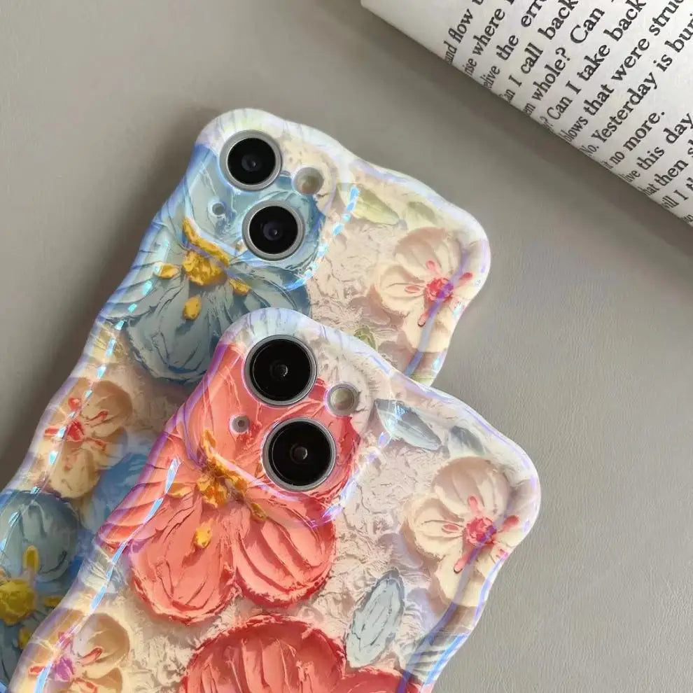 Oil painting floral iPhone case