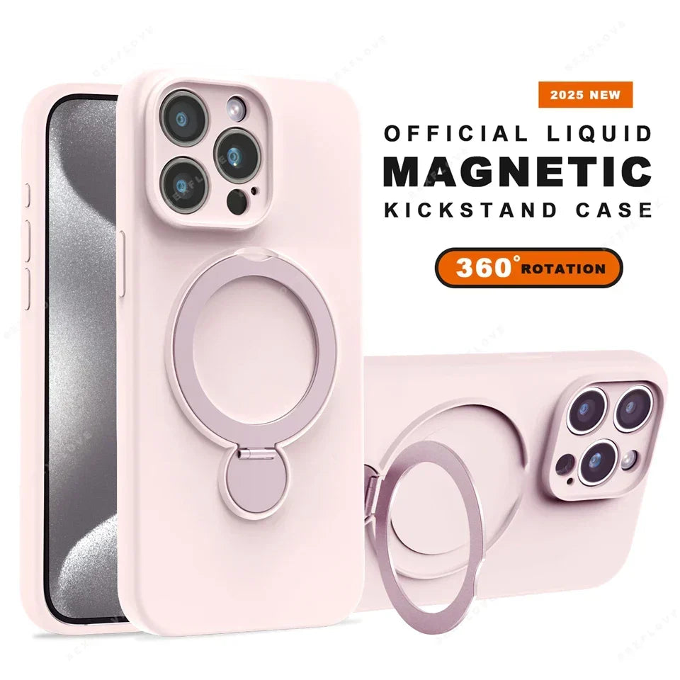 Liquid silicone magnetic iPhone case