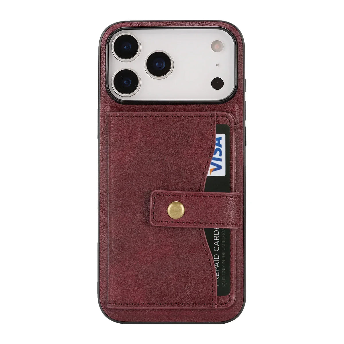 Leather phone case wallet cash card holder for iPhone 17 / 16 / 15 / 14