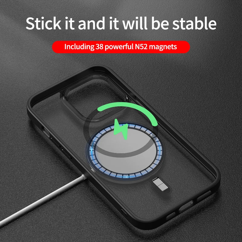 Clear magnetic iPhone case