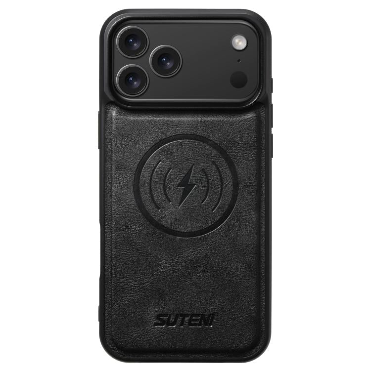 Cowhide leather magnetic phone case for iPhone 17 / 16 / 15 / 14