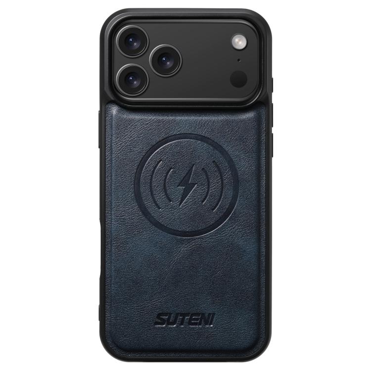 Cowhide leather magnetic phone case for iPhone 17 / 16 / 15 / 14