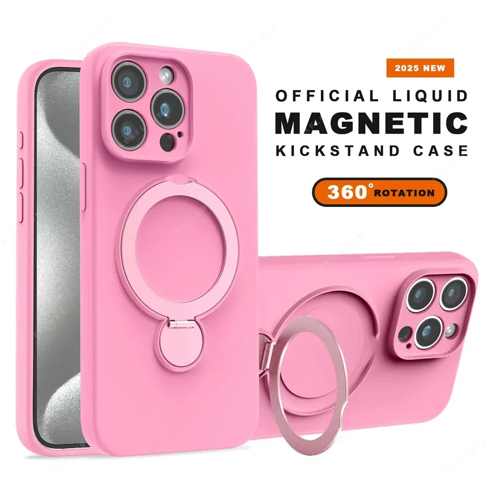 Liquid silicone magnetic iPhone case