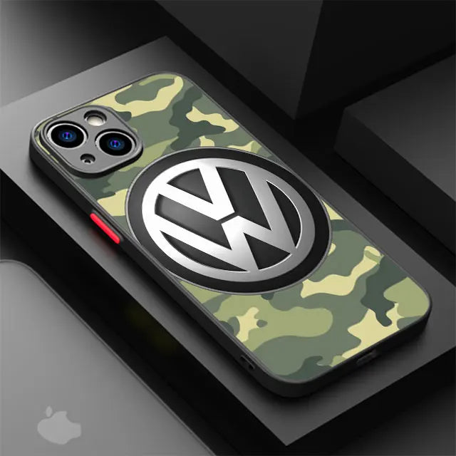 Volkswagen-inspired automotive emblem iPhone case