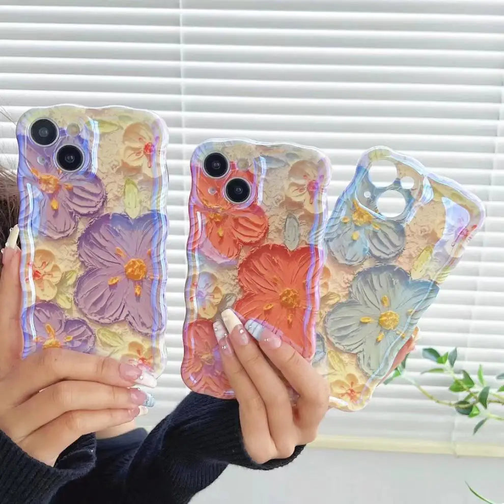 Oil painting floral iPhone case