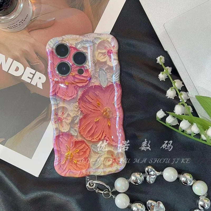 Oil painting floral iPhone case