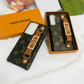 Monogram Samsung Galaxy s23 case with hand strap