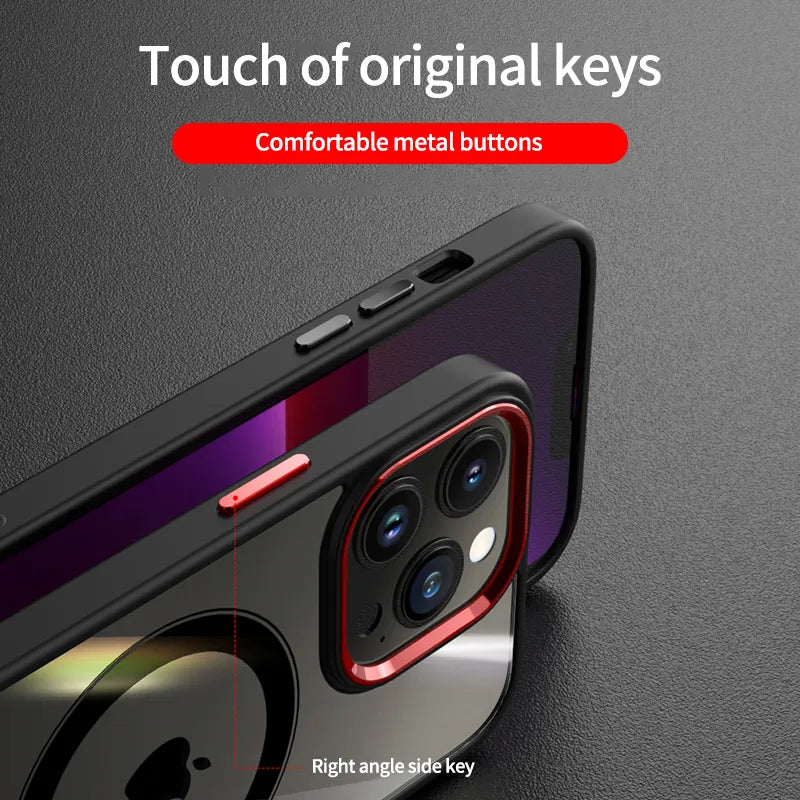 Clear magnetic iPhone case