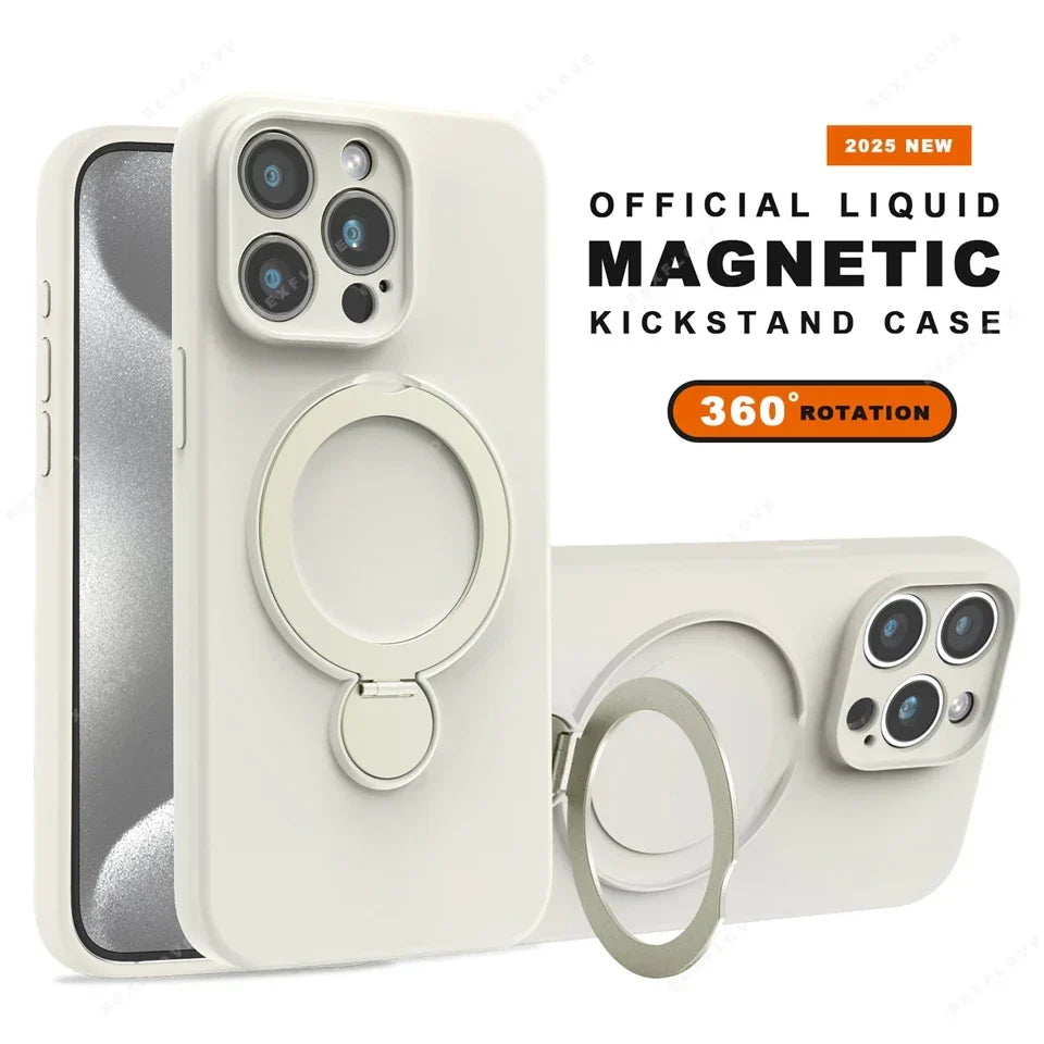 Liquid silicone magnetic iPhone case