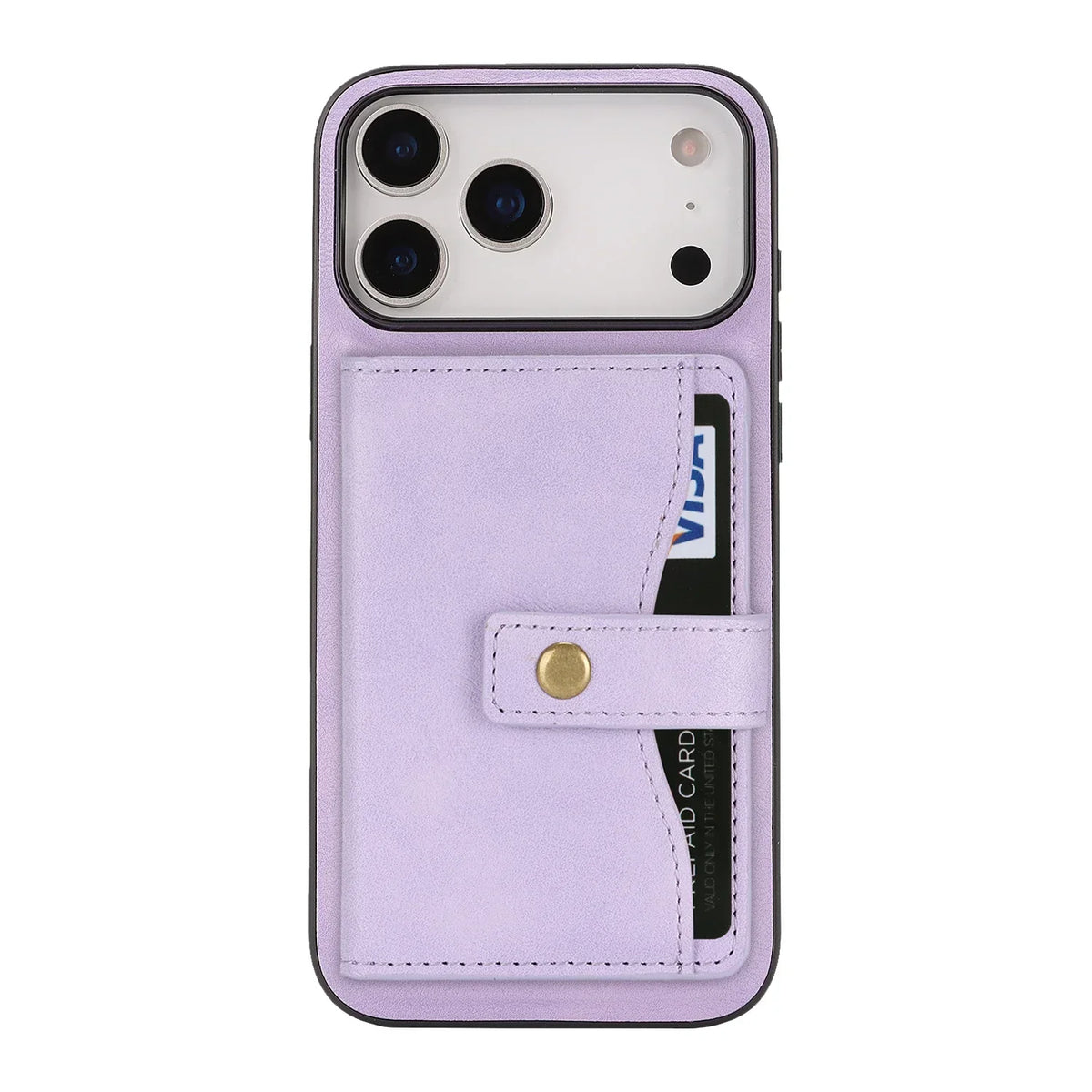 Leather phone case wallet cash card holder for iPhone 17 / 16 / 15 / 14