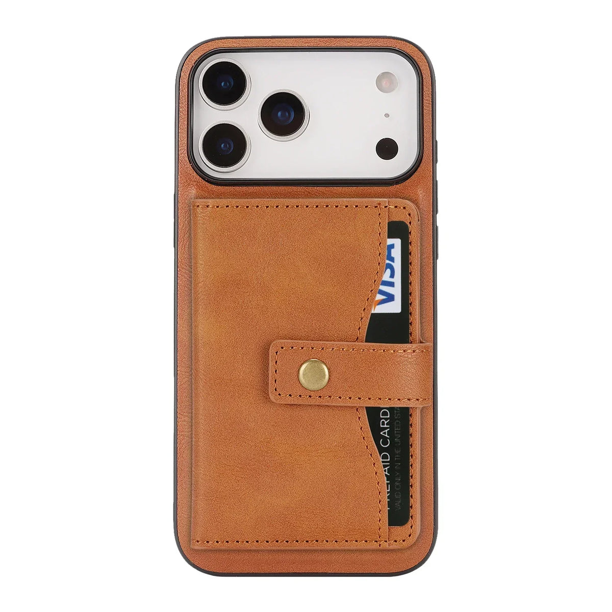 Leather phone case wallet cash card holder for iPhone 17 / 16 / 15 / 14