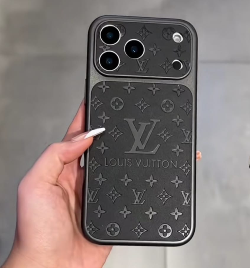 Louis Vuitton-inspired orange case for iPhone 17 / 16 / 15 / 14